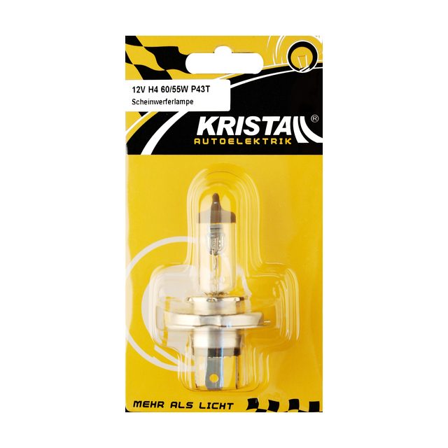 Blisterverpackung KRISTALL Autoelektrik mit Halogenlampe